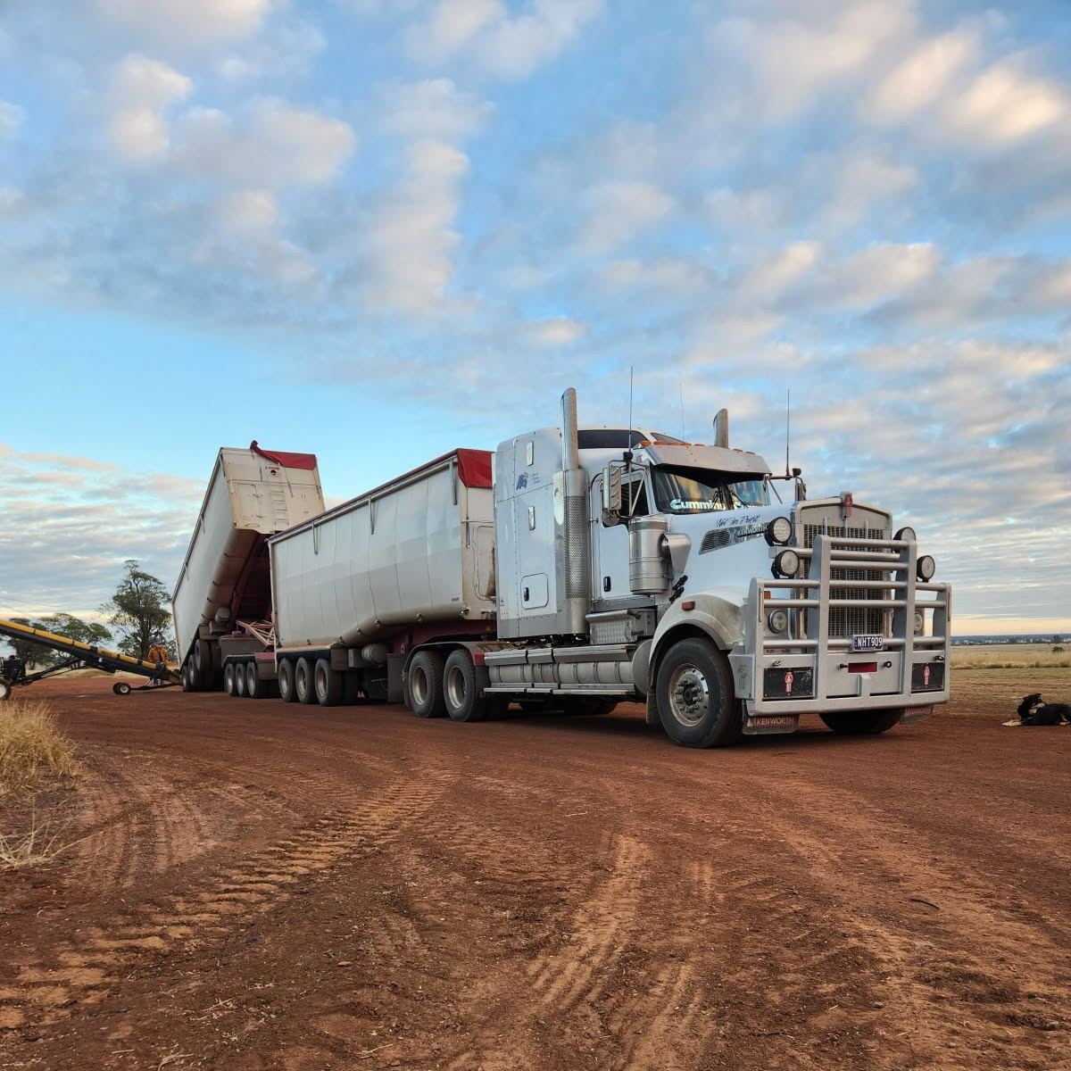 Nevens truck tipping a load